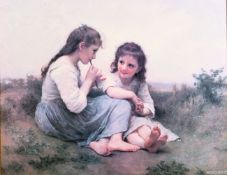 After Bouguereau, an oleograph, 22