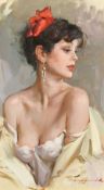 Konstantin Razumov (b.1974) Russian, 'Dorotea', signed oil on canvas 16