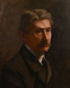 Early 20th century British school, a portrait of a gentleman, oil on canvas, 20