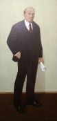 20TH Century Russian School. A Full-Length Portrait of Lenin, Oil on Canvas, 59