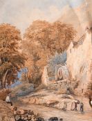 19th Century English School. Two Large Format Watercolours of Pastoral Scenes. 24