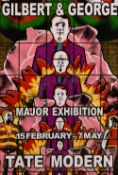 Gilbert & George, A signed exhibition poster from the Tate Modern, 30