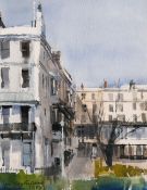 Ian Weatherhead (b.1932) British, 'Brighton', A scene of classical buildings around a square,