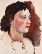 Ronald Ossory Dunlop, R.A., R.B.A., N.E.A.C., L.G. (1894-1973) Irish, A portrait sketch of a lady,