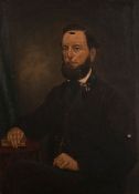 Late 19th century English school, a portrait of a seated gentleman, oil on canvas, 16