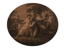 Bartolozzi after Kauffman, A scene of three maidens, 11
