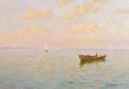 Vladimir Belsky (b.1949) Russian, 'In The Morning', oil on canvas, 13.5