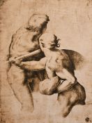 A lithograph of an old master drawing, 12.5