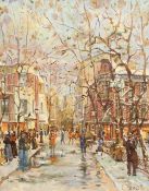 Vladimir Orlov, Russian, 'In Moscow', Signed oil on canvas, 16