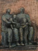 A print of a Henry Moore drawing, 14.5