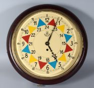 AN R.A.F. WALL CLOCK with fusee movement. 12ins diameter.