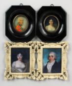 FOUR VARIOUS MINIATURES.