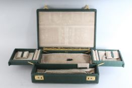 A VERY GOOD ASPREY NEARLY NEW JEWELLERY BOX.