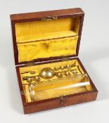 A HYDROMETER in a mahogany case, L. Lumley & Co.