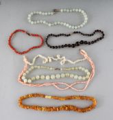 VARIOUS HARDSTONE and A JEWELLERY BOX labelled CD.