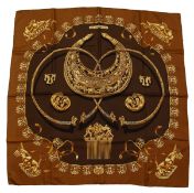 A HERMES SILK SCARF 