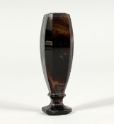 AN AGATE HANDLED SEAL, the Matrix carved with initials. 2.75ins long.