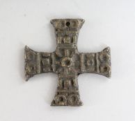 A BRONZE ROMAN CROSS. 1.75ins.
