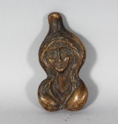 A BRONZE EROTIC GIRL. 4.25ins high.