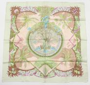 A HERMES SILK SCARF 