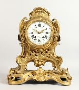 A GOOD 18TH CENTURY FRENCH ORMOLU CLOCK by ROBLIN, PARIS, with black and white enamel dial, in a