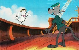 A FILM CEL. Used by Pietro Psaier in one of his silkscreens. 7ins x 11ins. Unframed.