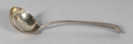 A GEORGIAN SILVER LADLE. London 1786.