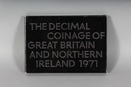 THE DECIMAL COINAGE OF GREAT BRITAIN AND NORTHERN IRELAND 1971, 50 pence to half a penny.