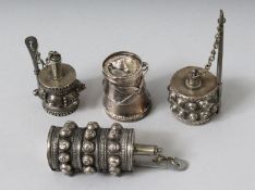 FOUR ISLAMIC METAL PIECES.