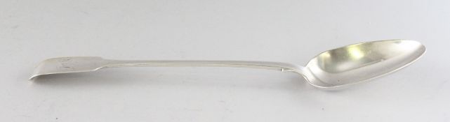 A GEORGE III IRISH FIDDLE PATTERN BASTING SPOON. Dublin 1818.