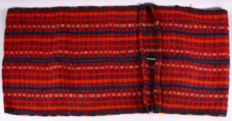 A 19TH / 20TH CENTURY PERSIAN SADDLE BAG.