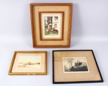 A COLLECTION OF THREE ORIENTALIST FRAMED PAINTINGS