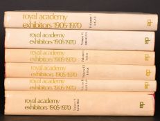 'THE ROYAL ACADEMY EXHIBITION 1905-1970'. Vols. 1-6. Published by E.P. Publishing, Ltd. 1982.