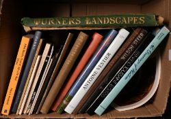 A box lot of various art reference books.