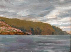 'L.S (early 20th century) 'Xmas, Cruise to west coast of Africa', circa 1936, oil on panel, signed