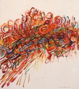 Anthony Krikharr (20th century) Dutch, Abstract, signed and dated '79', mixed media on canvas, 15.5