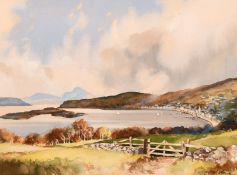 William Campbell Nicholson (1880-1965) British, 'Tobermory - Isle of Mull', A coastal landscape with