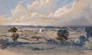 Attributed to G. Clarkson Stanfield (1828-1878) British, 'The White Tower', Buildings within a