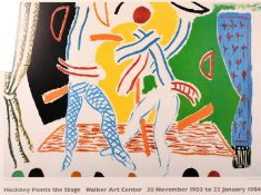 'Two Dancers' A David Hockney poster for 'Hockney Paints the Stage' at the Walker Art Centre 1983/