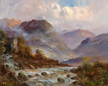 F.E. Jamieson (1895-1950) British, A pair of highland scenes featuring lakes and rivers, oil on