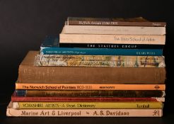 A box lot. Books of regional art works from Suffolk, Yorkshire etc. (12).