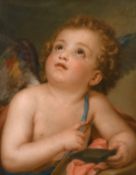 After Anton Raphael Mengs (1728-1779) German, Cupid sharpening his arrow, 19th century, pastel,