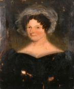 Early 19th century, A half-length portrait of a lady, oil on canvas, 27