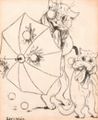 After Louis Wain, 'The Flute Player', A print, 7