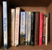 A box lot. Twelve books relating to marine painters.