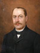 Jules Alphouse Debaene (19th century) French, A head and shoulders portrait of a gentleman, oil on
