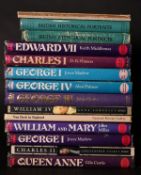 A box lot. Various books of British Monarchs. (13).