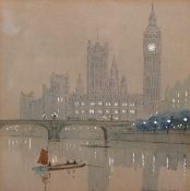 William Francis Longstaff (1879-1953) Australian, A set of five scenes of London landmarks,