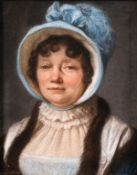 19th century French school, A pair of pastel portraits of ladies, Pastel, indistinctly inscribed