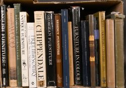 A box lot. Various Books on Furniture. (17).